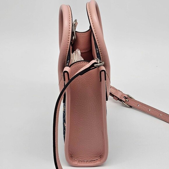 Gucci GG Denim Flowers Mini Tote Bag 400-012925 Brand New with Tag - Picture 6 of 11